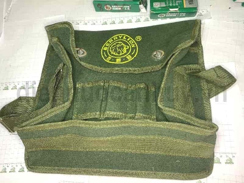 Túi đựng dụng cụ cầm tay Berrylion . Túi thợ điện vải canvas siêu bền có dây đeo . Kích thước 32x12cm tiện lợi