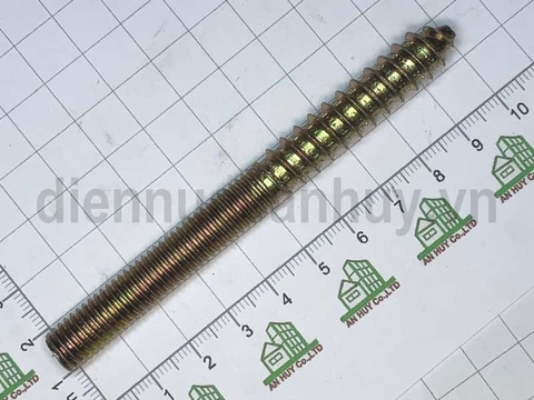 Vít gỗ 2 đầu răng bắt cầu thang răng thưa bulong M10x100