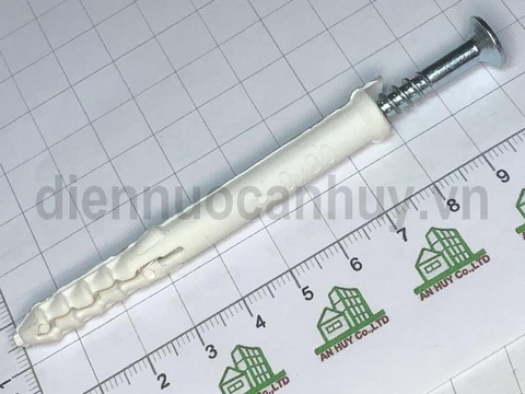 Vít lắp đặt cửa nhựa thông minh 8x80mm sắt mạ