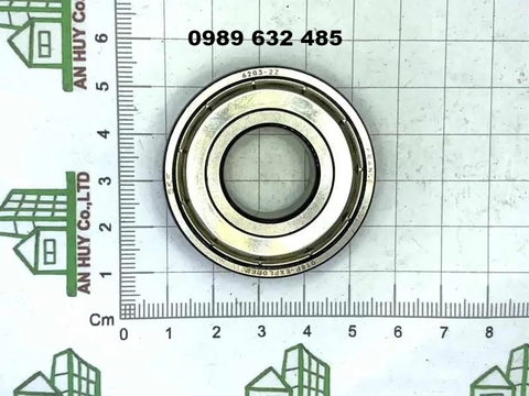 Vòng bi SKF loại 2 - 6203-2Z-Nắp sắt