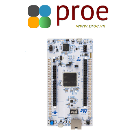 STM32 Nucleo-144 development board with STM32H753ZI MCU, supports Arduino, ST Zio and morpho connectivity