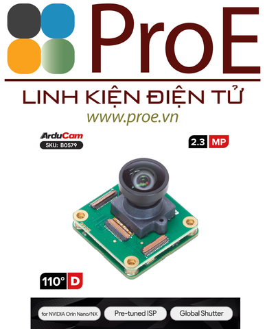 Global Shutter Camera Module for NVIDIA Jetson Orin Nano/NX