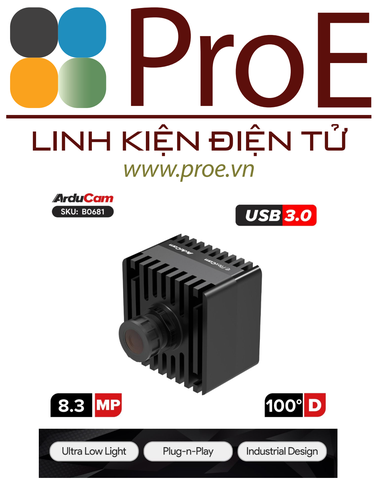 Arducam ezBOX-Darksee-USB3 IMX678 4K Low Light Camera with CNC Enclosure