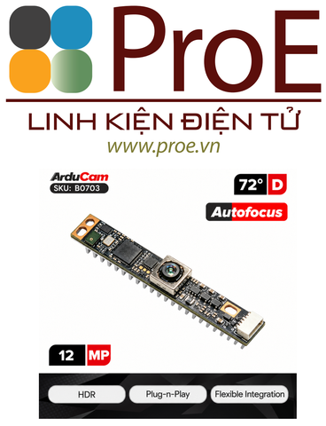 12MP HDR USB2 UVC Autofocus Camera Module for Windows, Linux, and Android