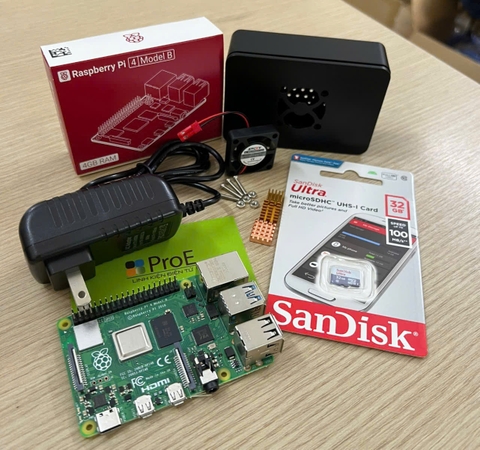 Combo Raspberry Pi 4  2GB RAM vỏ ABS