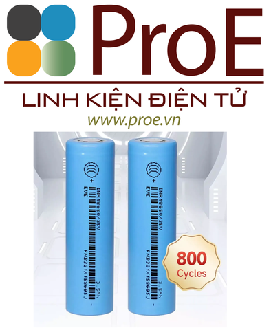 Cell pin Lithium-ion EVE INR18650/35V – 3.7V 3500mAh xả tối đa 10.2A