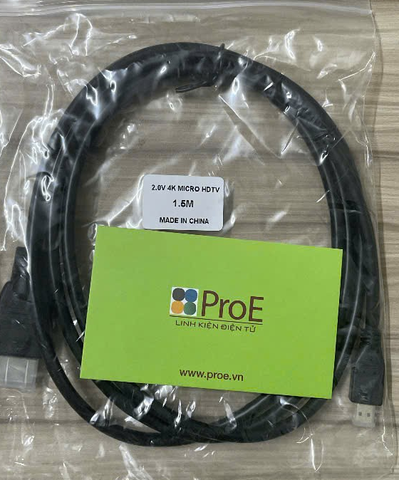 Micro HDMI to HDMI 1,5 m 4K Cable