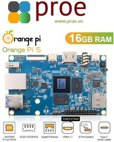 Orange Pi 5 chip RK3588S 16GB RAM