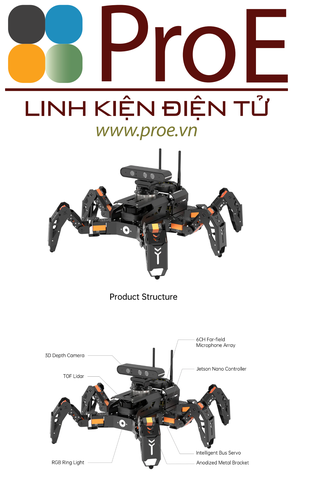 Hiwonder ROSpider ROS Hexapod Robot