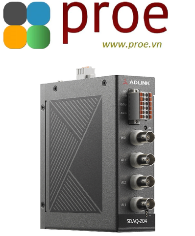 SDAQ-204 Programmable Smart DAQ with 4-ch Sound and Vibration Input, 24-bit, 128kS/s, 4-ch DI/O