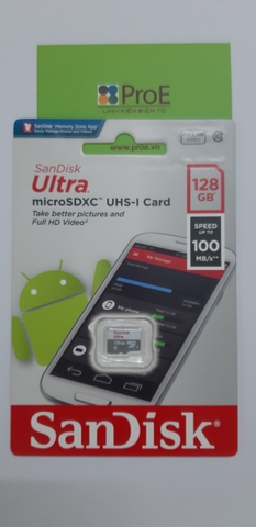 Thẻ Nhớ MicroSDXC SanDisk Ultra 128GB 100MB/s 667x SDSQUNR-128G-GN6MN