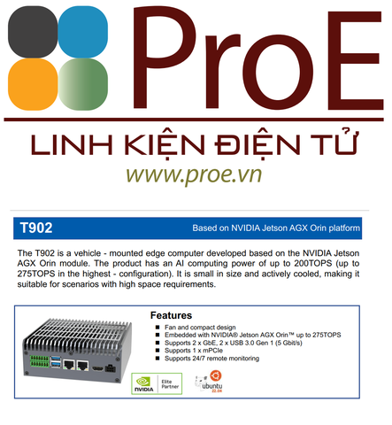 T902 Based on NVIDIA Jetson AGX Orin platform