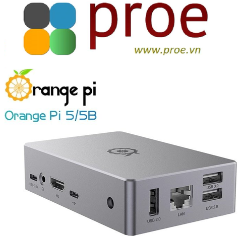 Vỏ nhôm chính hãng cho Orange Pi 5, 5B