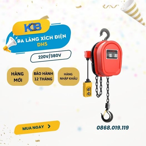 Địa chỉ bán pa lăng xích điện ở Bắc Ninh giá rẻ, chất lượng