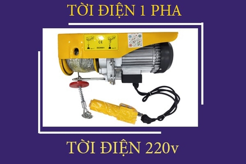 4 thông tin quan trọng bạn cần biết về tời điện 1 pha (tời điện 220V)