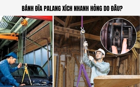 Bánh đĩa palang xích nhanh hỏng do đâu?