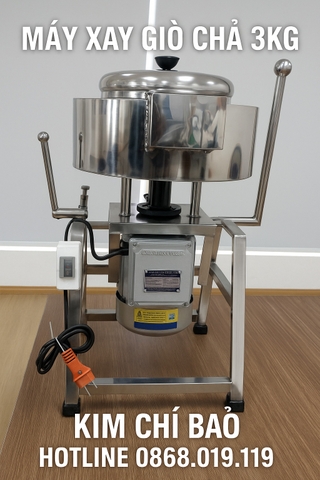 MÁY XAY GIÒ CHẢ 3KG – LỰA CHỌN HOÀN HẢO CHO HỘ KINH DOANH NHỎ, QUÁN ĂN VỪA VÀ GIA ĐÌNH