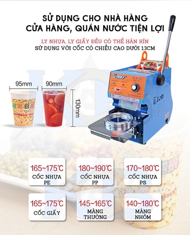 Nên mua máy ép cốc bằng tay hay tự động?