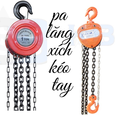 Cung cấp 2 loại pa lăng xích kéo tay vỏ tròn và kiểu vỏ tam giác tại Bắc Giang