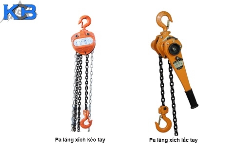 PHÂN BIỆT PA LĂNG XÍCH KÉO TAY VÀ PA LĂNG XÍCH TAY CẦM