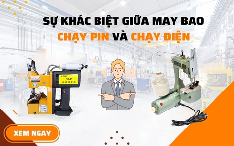 Sự Khác Biệt Giữa May Bao Chạy Pin Và Chạy Điện