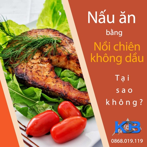 Nấu ăn bằng nồi chiên không dầu