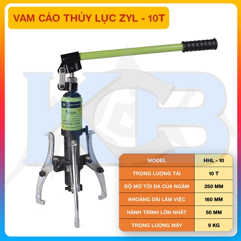 Vam thủy lực 3 chấu ZYL HHL 10T