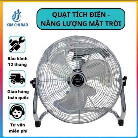 Quạt Tích Điện - Năng Lượng Mặt Trời