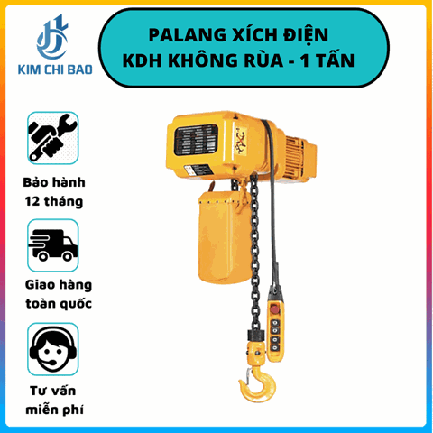 Palang xích điện KDH 1 Tấn - Không có rùa