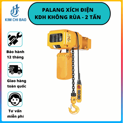 Palang xích điện KDH 2 Tấn - Không có rùa