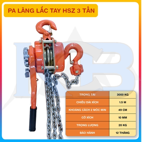 Palang lắc tay HSZ 3T x 1.5M