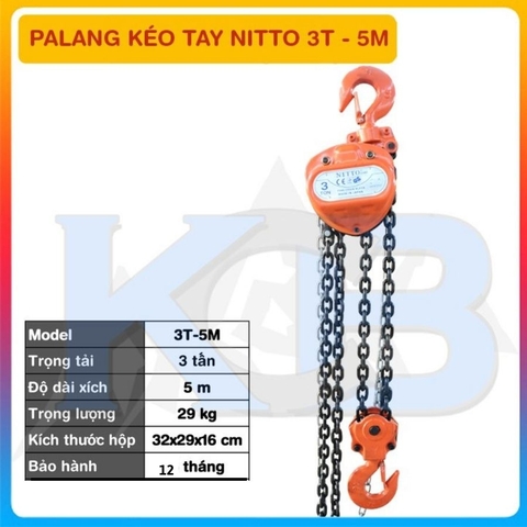Palang kéo tay NITTO 3T-5M