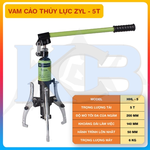 Vam thủy lực 3 chấu ZYL HHL 5T