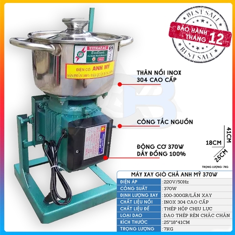 Máy xay thịt giò , chả 370W