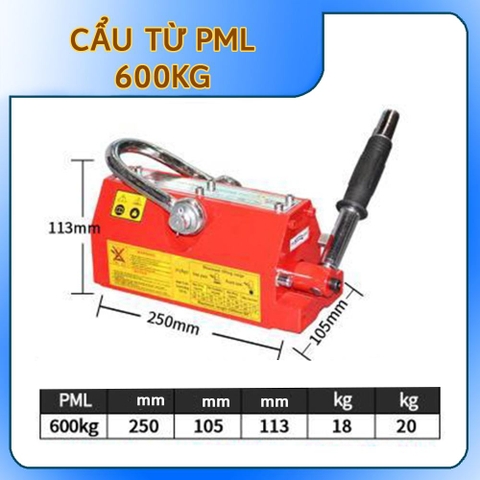 Cẩu Từ PML - 600 KG