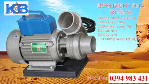 BƠM ĐIỆN 1 PHA 1.5KW - 76