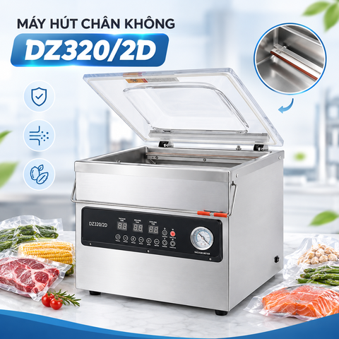 Máy Hút Chân Không Công Nghiệp DZ320/2D, 1 Thanh Hàn