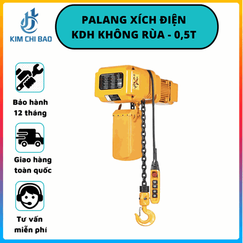 Palang xích điện KDH 0,5T - Không có rùa