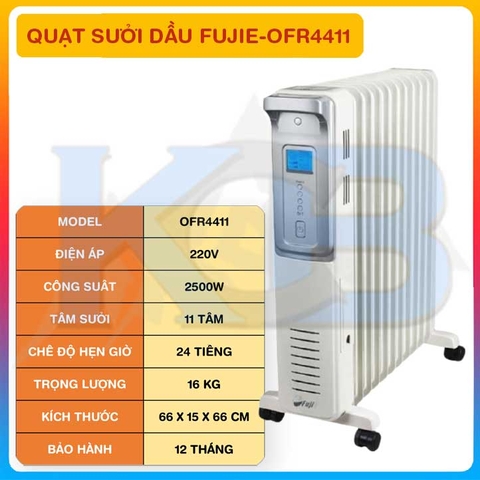 Máy Sưởi Dầu FujiE OFR4411