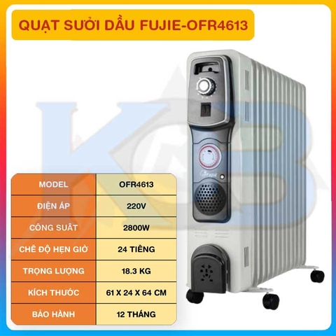 Máy Sưởi Dầu FujiE OFR4613