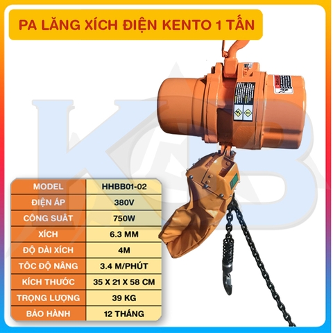 Palang xích điện KENTO 1T-6M