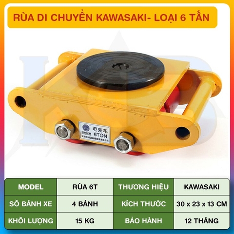 Rùa di chuyển kawasaki 6 tấn