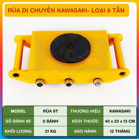 Rùa di chuyển kawasaki 8 tấn