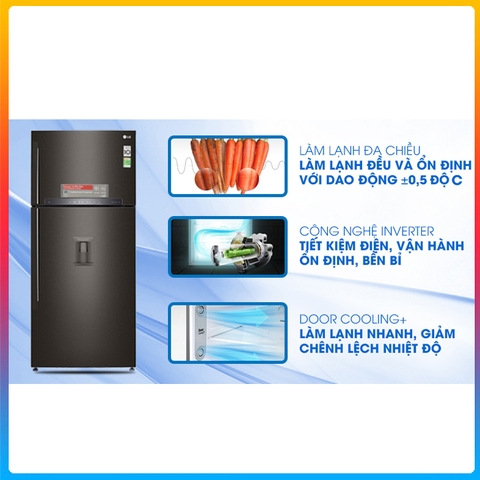 Tủ lạnh LG 478 lít Inverter GN-D602BL