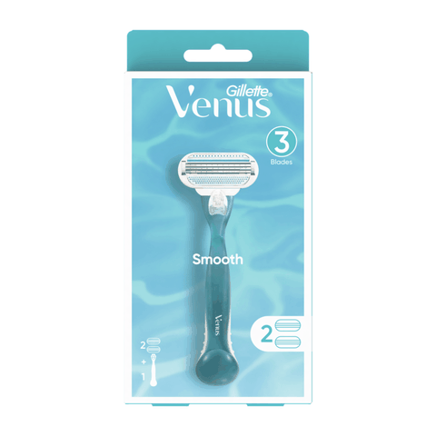 Gillette Venus Smooth Razor Set (1 Handle + 2 Cartridges)
