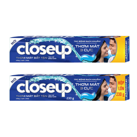 Kem đánh răng Closeup Thơm Mát Bất Tận Tinh Thể Băng Tuyết