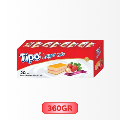 Bánh bông lan tầng Tipo hương dâu