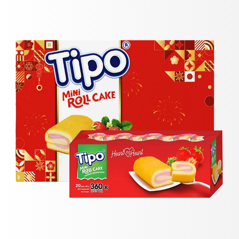 Bánh bông lan cuộn Tipo hương dâu