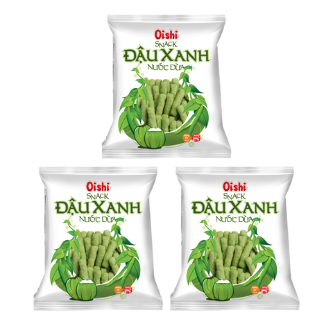 Snack đậu xanh nước dừa Oishi 6G/12G/32G