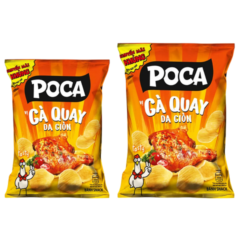 Snack vị gà quay da giòn Poca gói 32G/ 60G